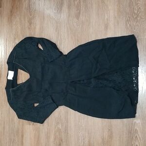 (L) KAFFE Dress Back Cutout Lace Girlhoodcore Occasion Wedding Formal  Party